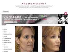 Tablet Screenshot of nydermatologist.org